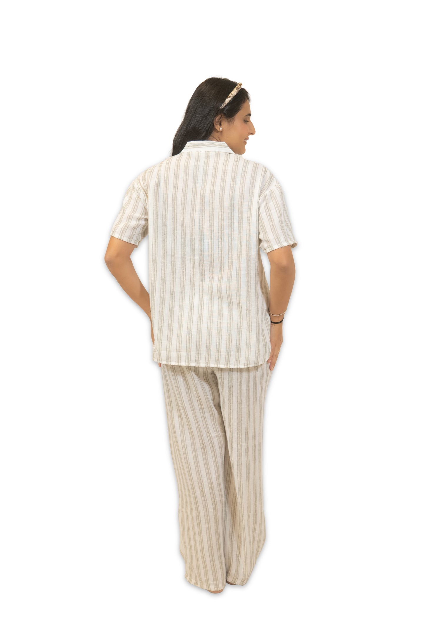Linen Stripes - Olive