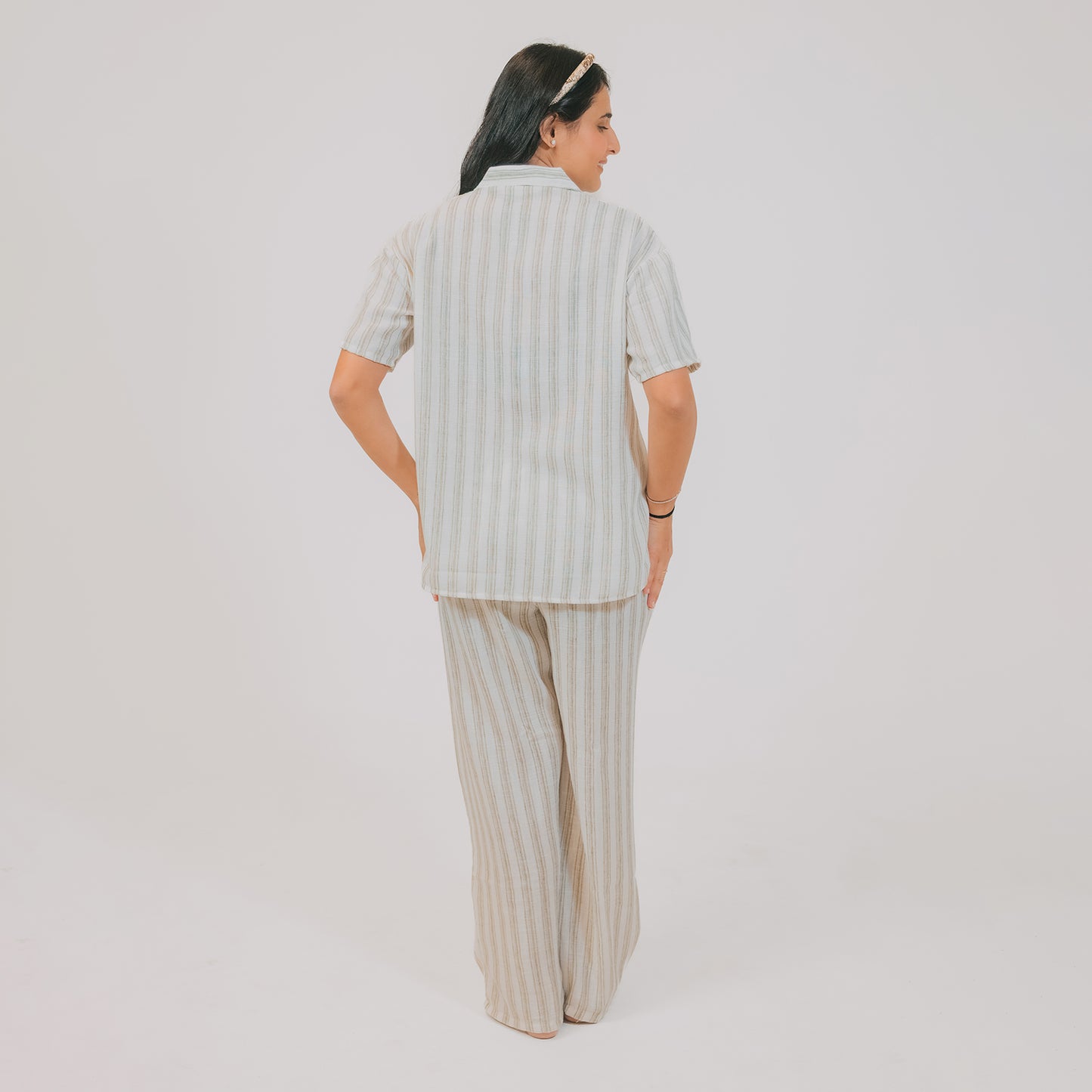 Linen Stripes - Olive